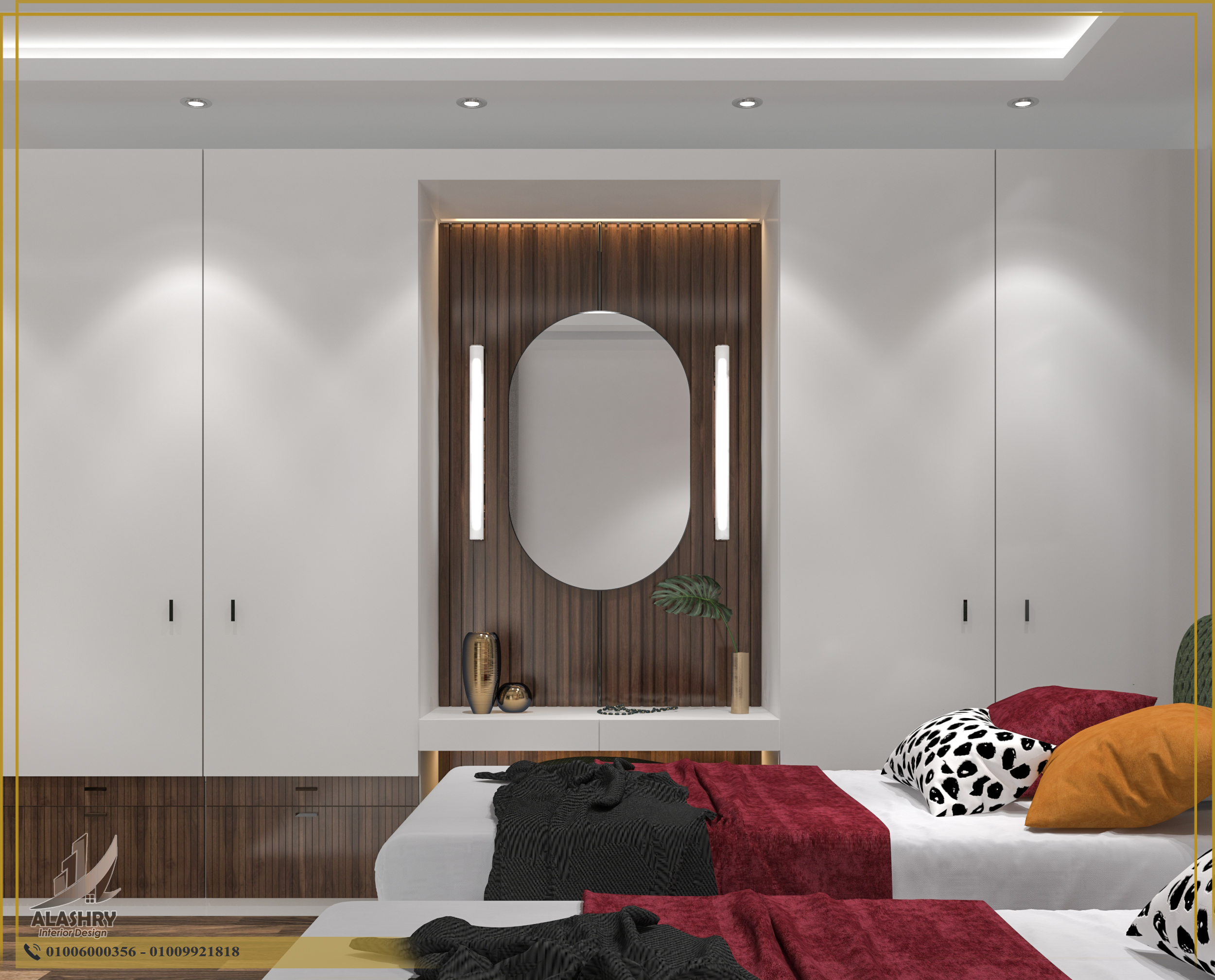 Double Modern Teenager Bedroom-6