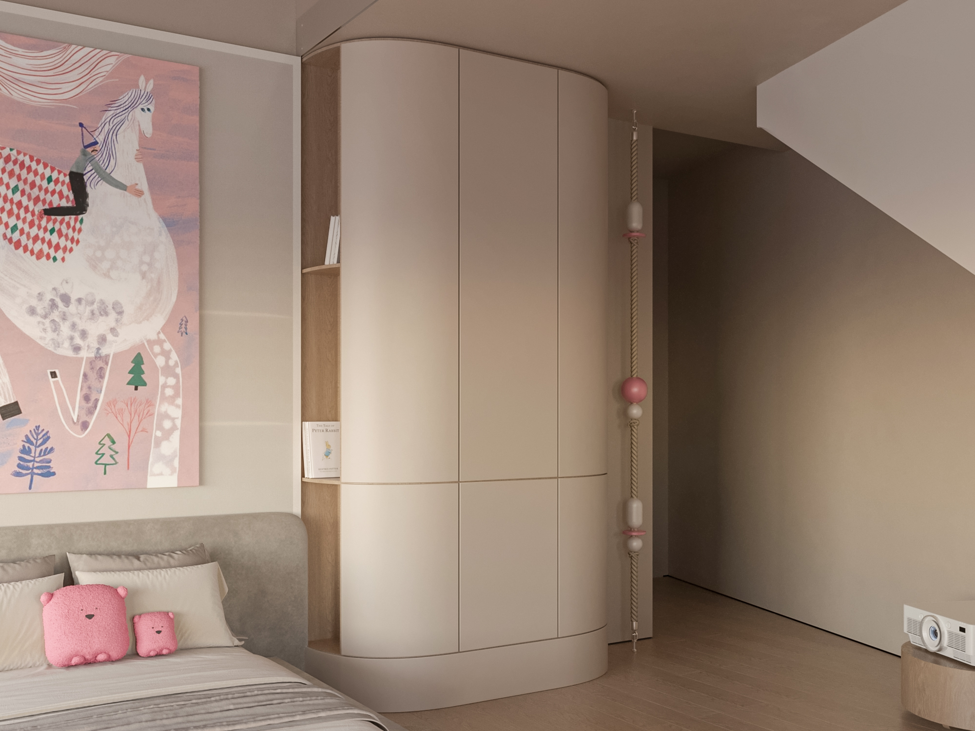 BEREZKY私人住宅儿童房及配套空间设计-9