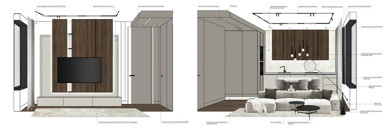 68㎡简约风公寓设计 既舒适又干净！  | 小飞空间设计-1