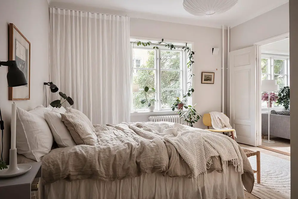 瑞典城市绿洲,复古公寓的温馨设计-17