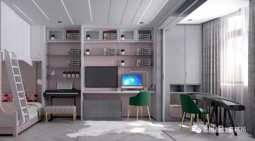 就匠变新家——伴随成长的文武双全儿童房-60