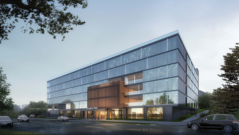 办公楼建筑外观设计案例效果图-14