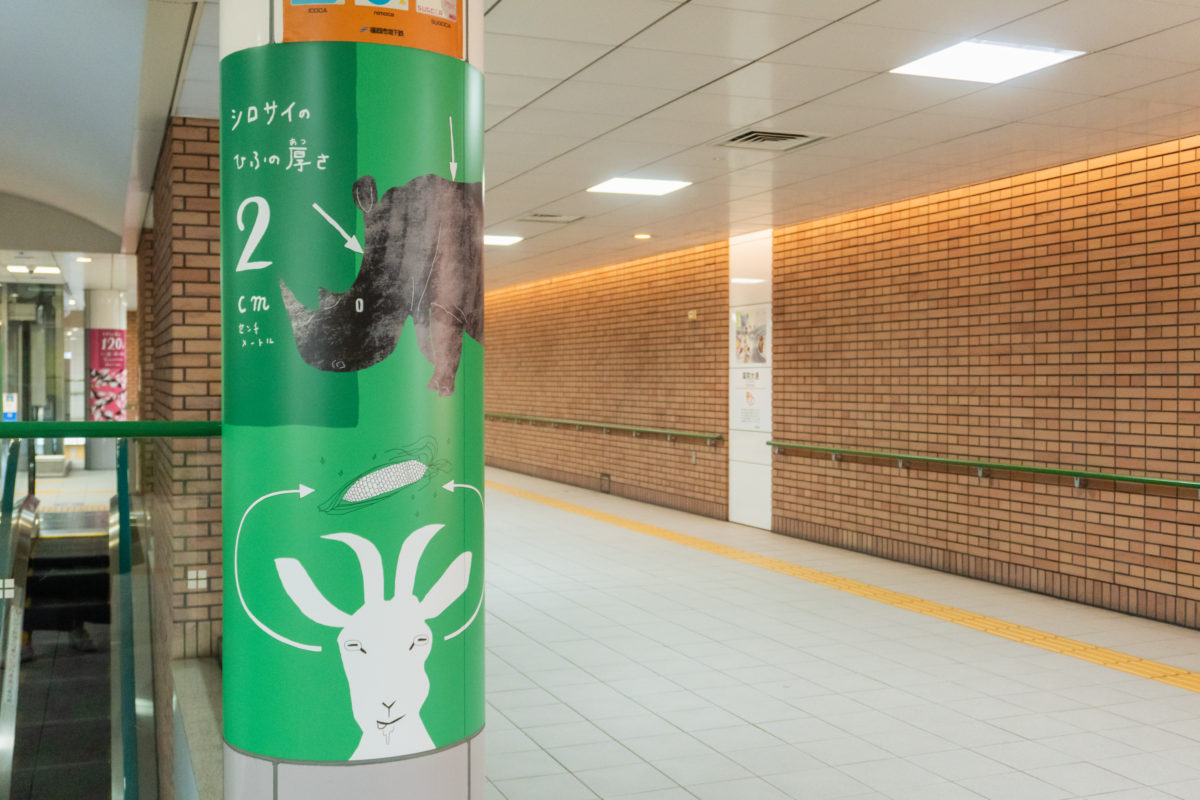 薬院大通駅  福岡市動植物園特別装飾丨anno lab-21