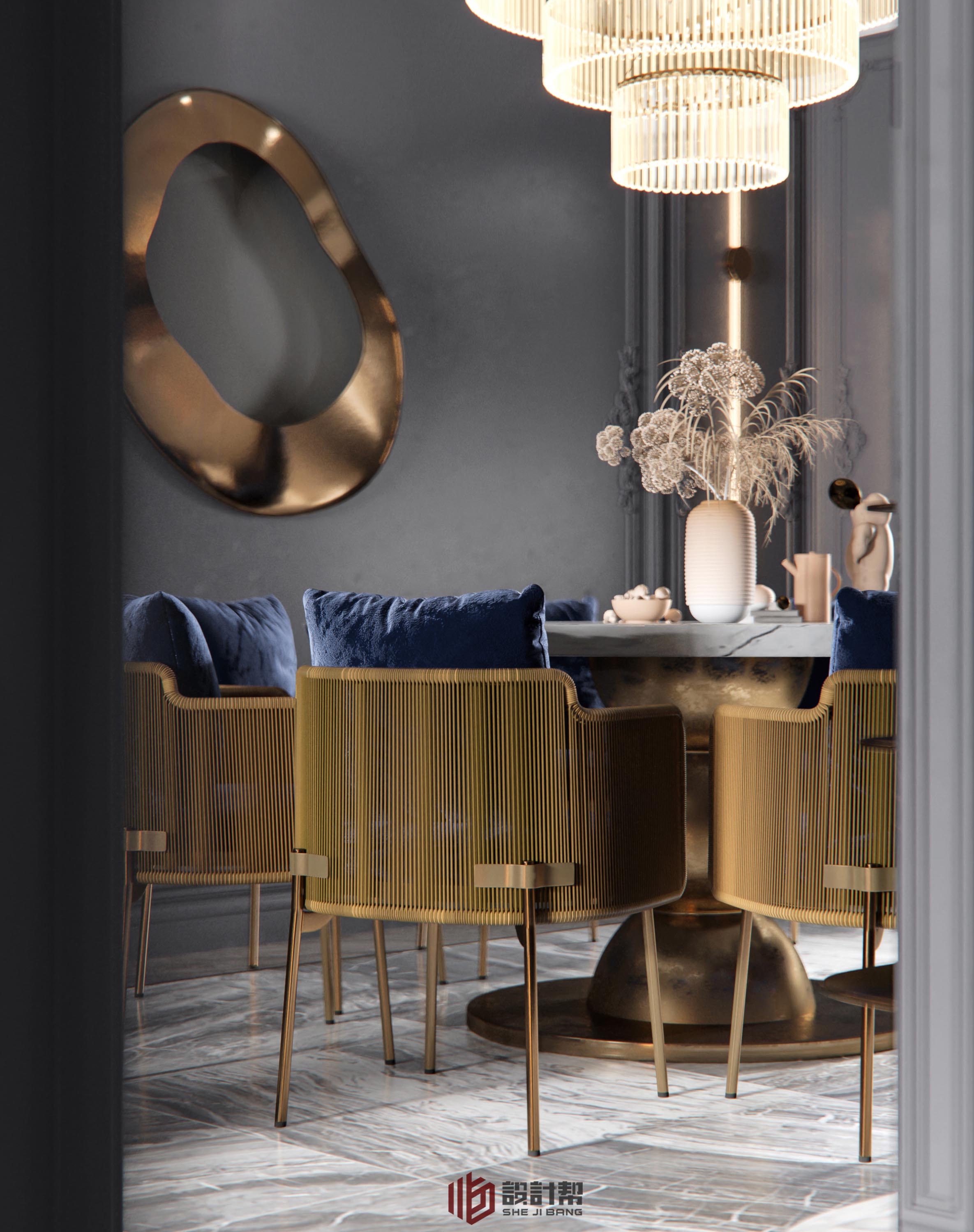 湖南现代浪漫轻奢家居设计-14