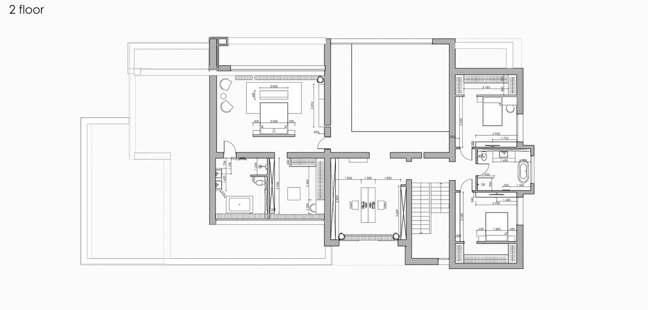 乌克兰基辅650㎡高级黑+简洁白 极简风公寓-11