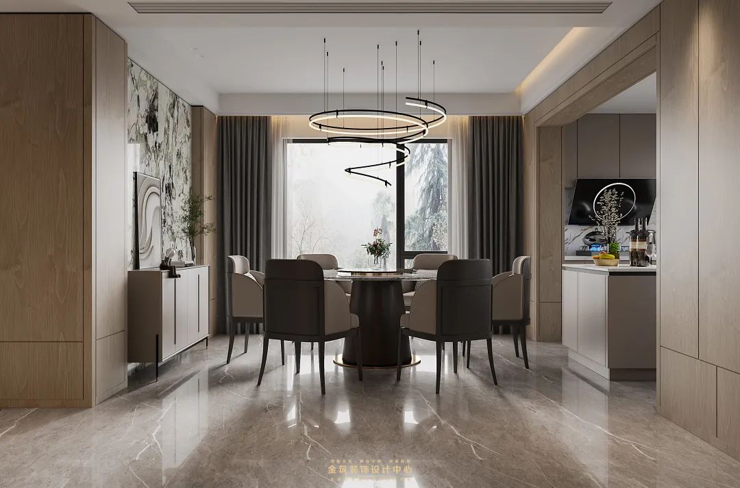 东方润园别墅 · 现代简约风格的自然归属丨金筑设计-13