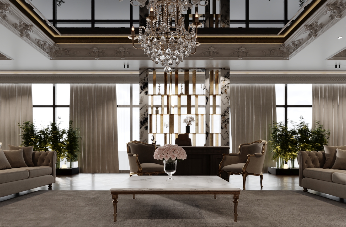 Manger Office Room  新古典风格办公室-3