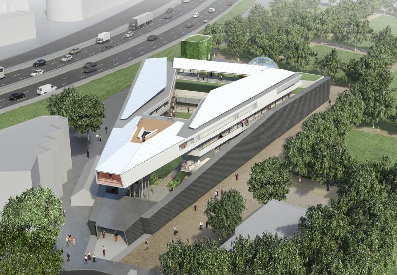 杨树门廊（注：POTERNE有便门、小门、边门等意思，DES PEUPLIERS是杨树的，这里结合常见表达意译为杨树门廊 ） 丨FRÉDÉRIC BOREL ARCHITECTE-3