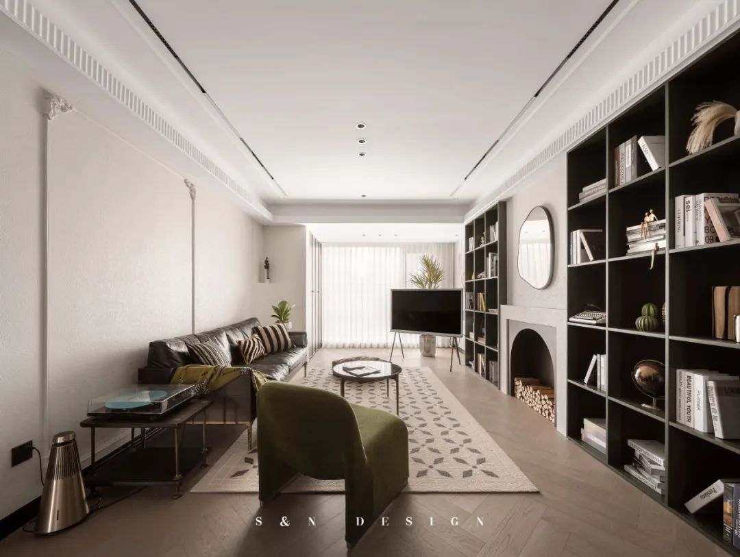 中古风独居理想家 · 墨绿色魅力的现代艺术混搭丨柳奕-15