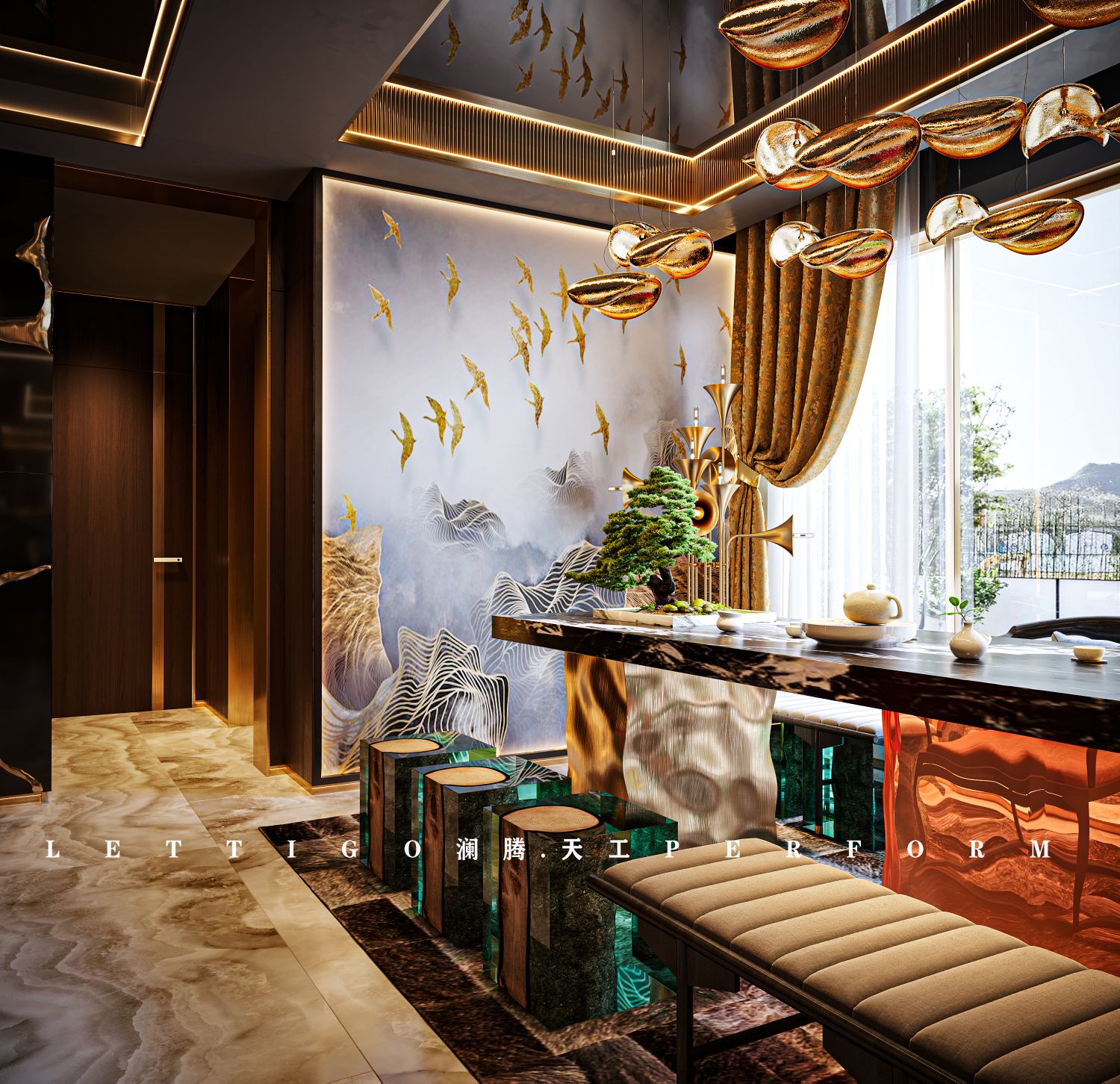 沉稳而不沉闷，奢而不俗的极致港式奢华别墅豪宅系列-5