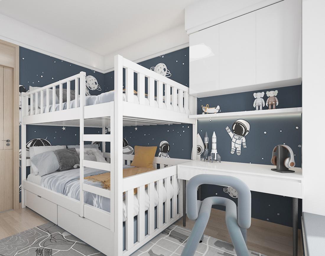 奶咖色日式原木风家居设计-37