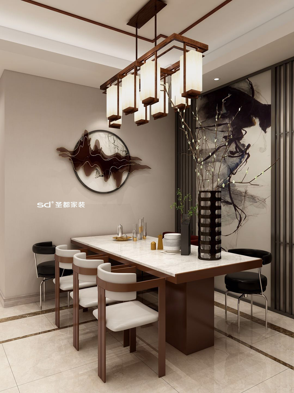 安徽广德万达茂新中式家居设计丨中国安徽丨圣都家居装饰有限公司-11