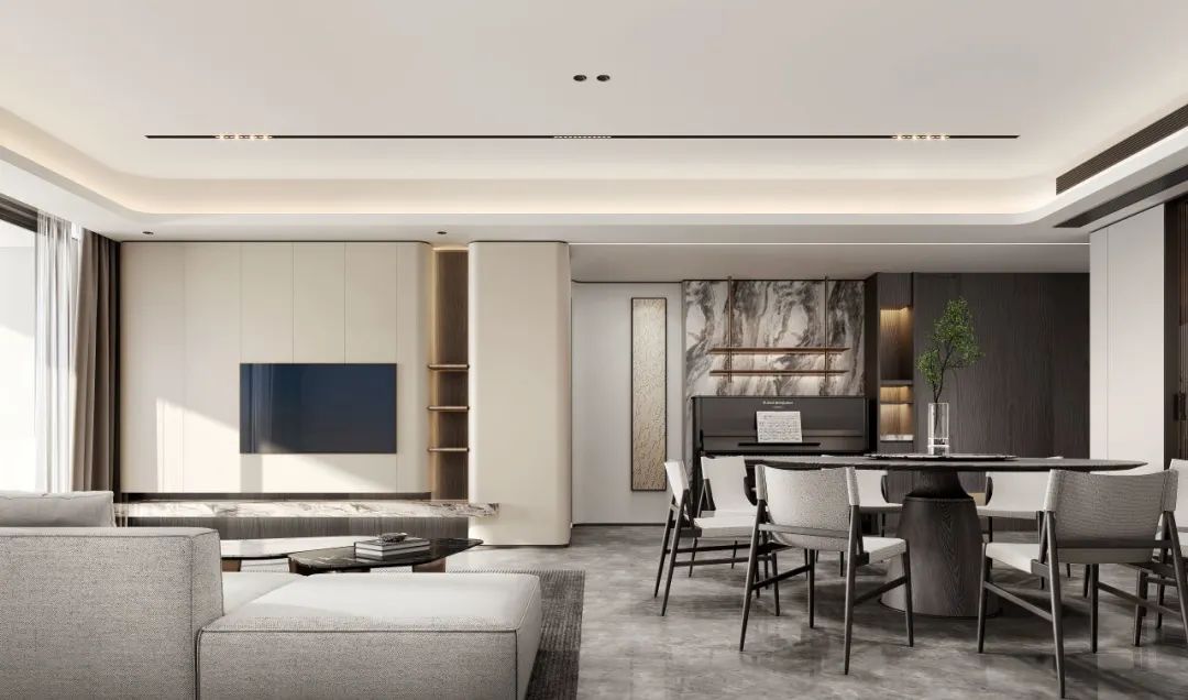 惠州江湾南岸 140㎡现代简约家居设计丨中国惠州丨TRID 添睿设计-0