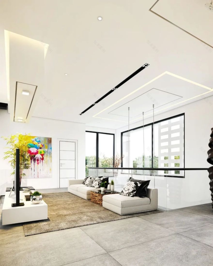 伊朗 800㎡简约别墅,东西向规划保通风-54