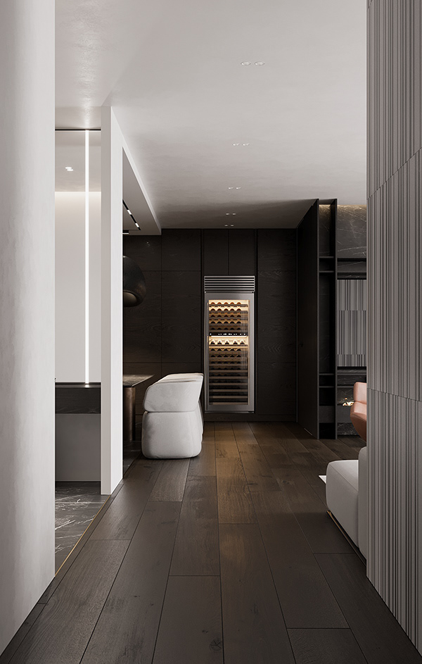 高级黑+简洁白 温和纯粹，回归空间的素净情怀-0