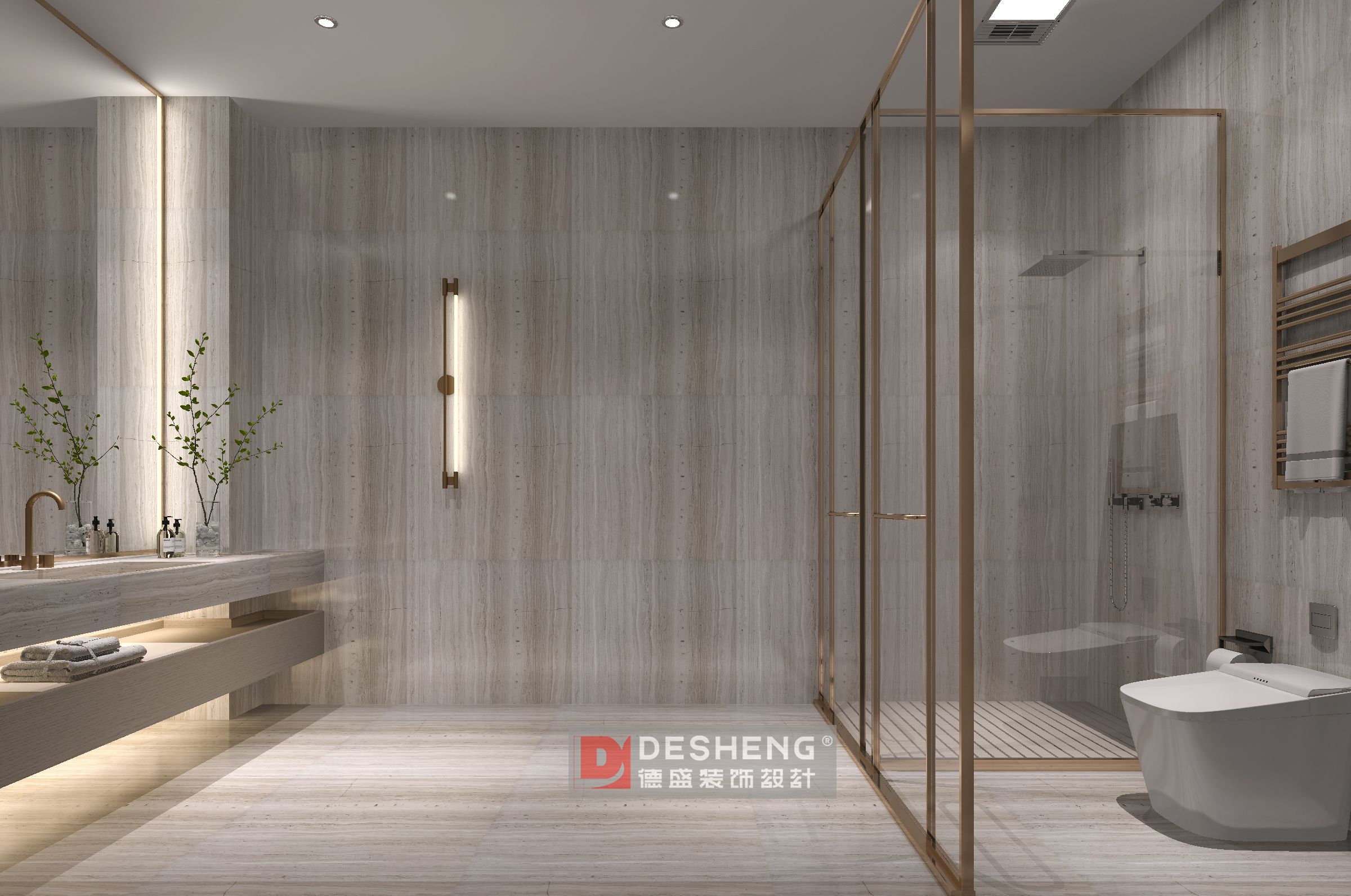 德盛装饰办公室装修案例-衫衫来迟-7