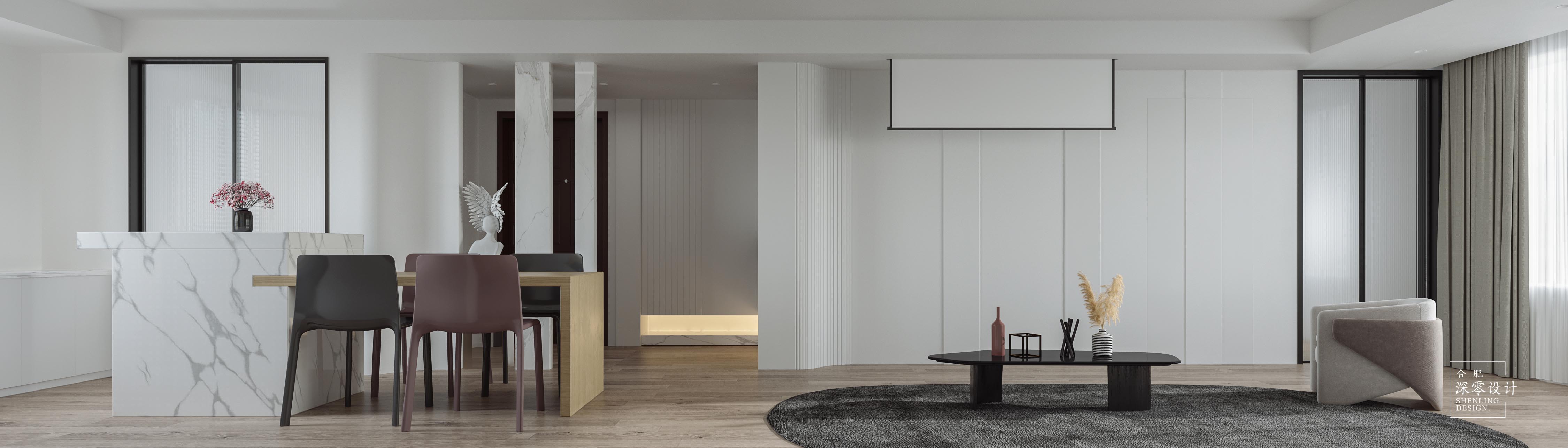 合肥深零设计新作 | 一家五口人住115㎡三室两厅，超大公共空间，太舒适了！-52