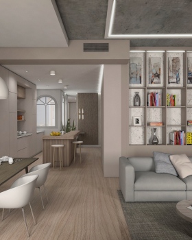 120m²住宅室内设计用于租赁丨西班牙