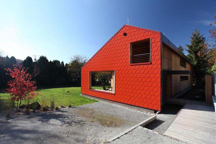 捷克 Ladvi 独栋家庭住宅 | “一栋住宅中的住宅”-14