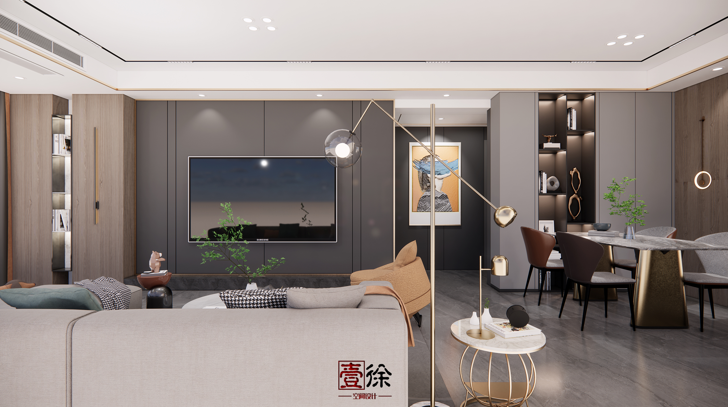 福鼎碧桂园现代轻奢平层设计丨壹徐设计-11