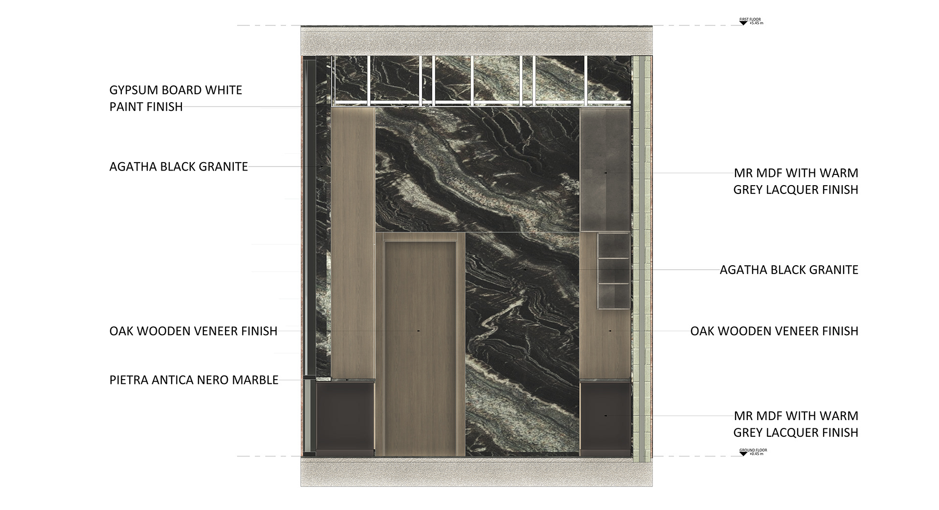 SAS别墅厨房室内BIM开发项目-8