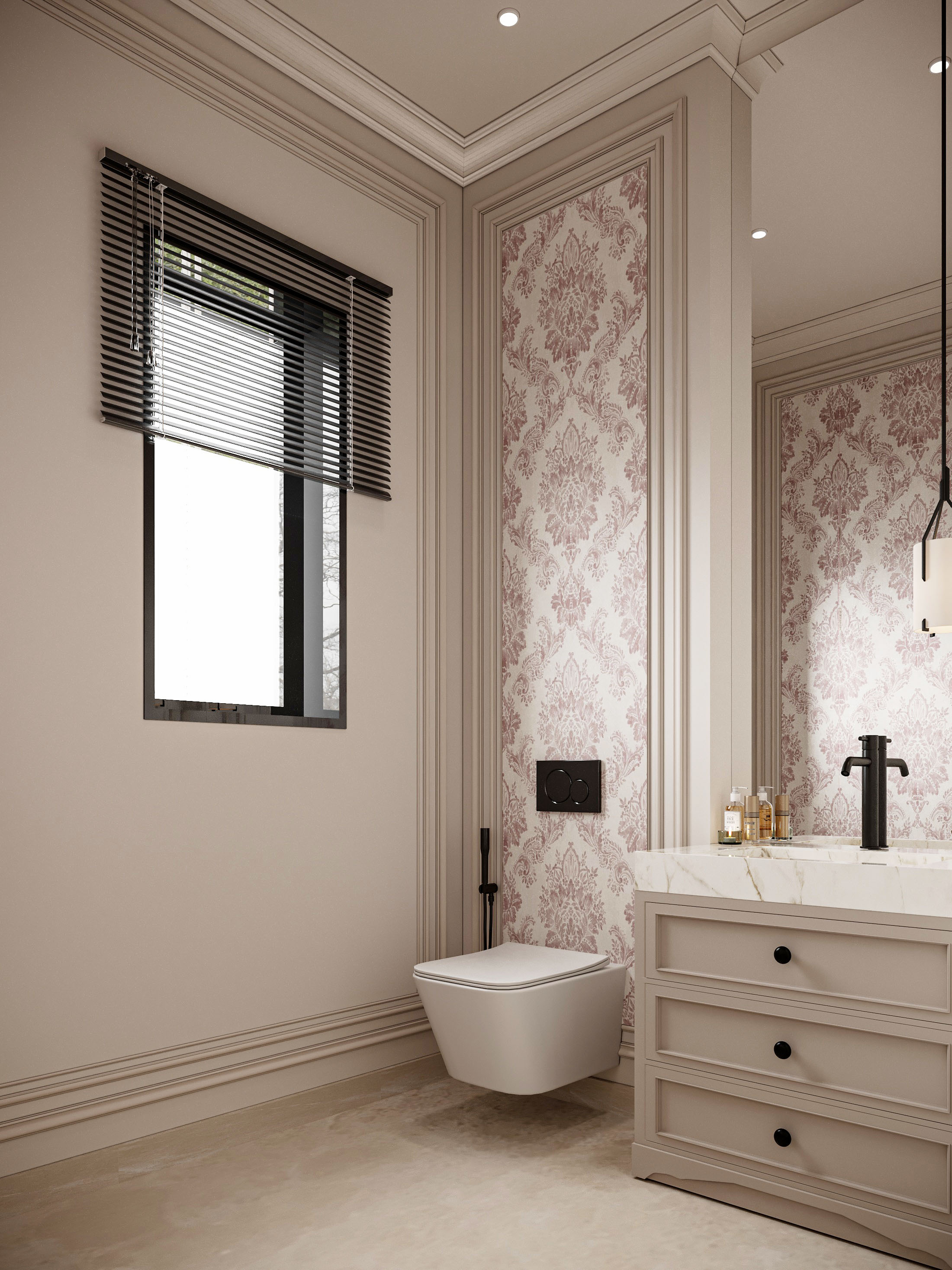 "Timeless Elegance: New Classic Style Simplex Villa"-47