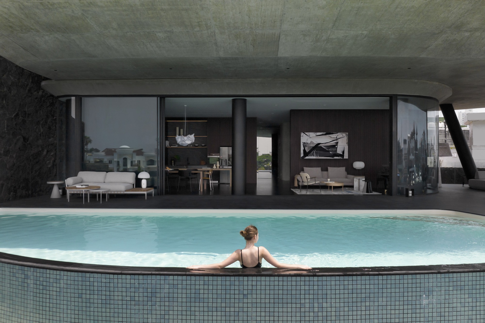 V 形高脚屋丨印度丨KThengono Design Studio-21