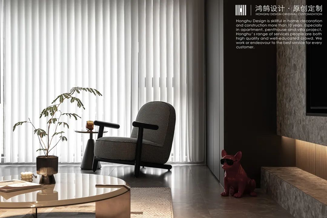 深色现代空间 · 天宁吾悦 140㎡的质感生活丨中国常州丨鸿鹄设计-1