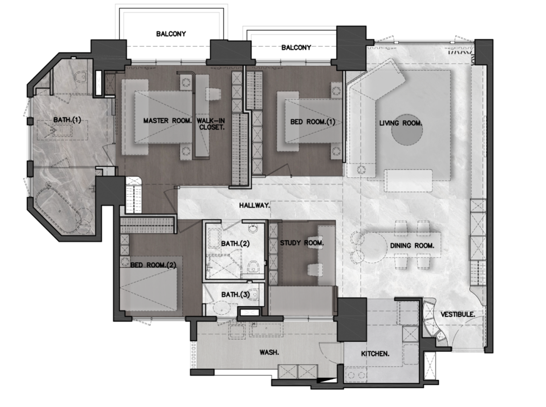 弧界生活质感人居丨中国台北丨台北演拓设计-42