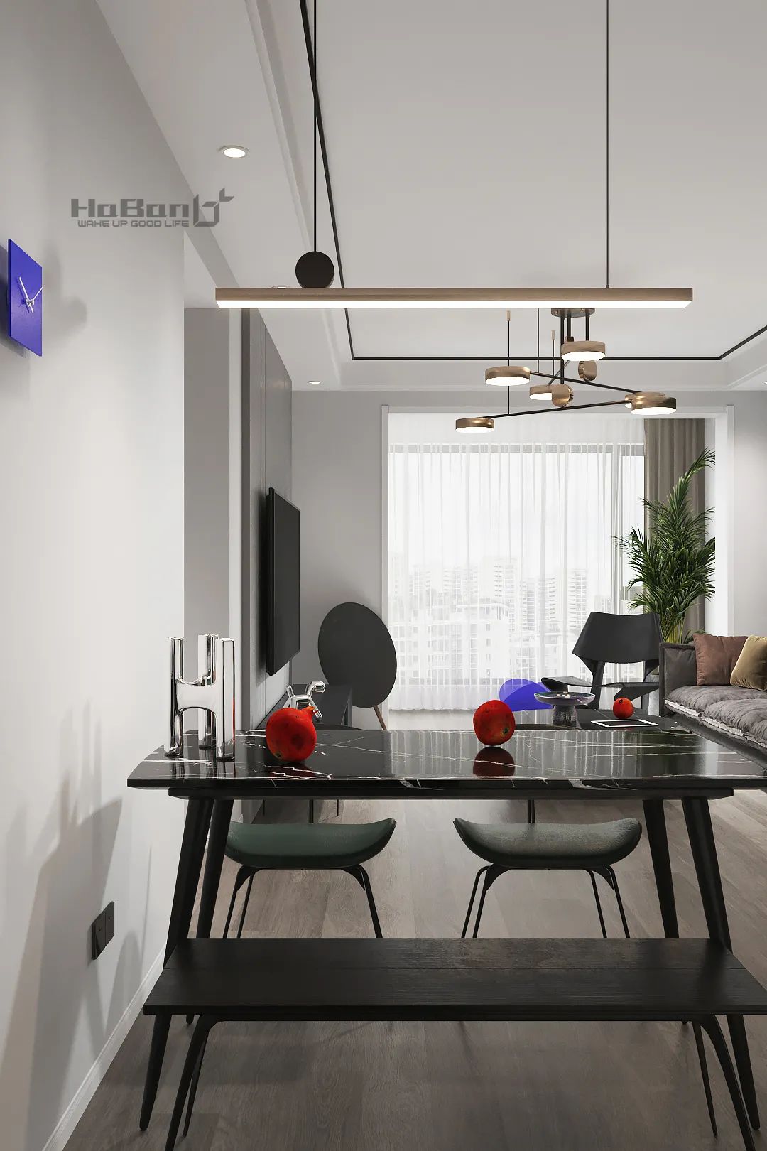 华润柒公馆 90㎡现代风,打破空间界限,感受日升日落-27