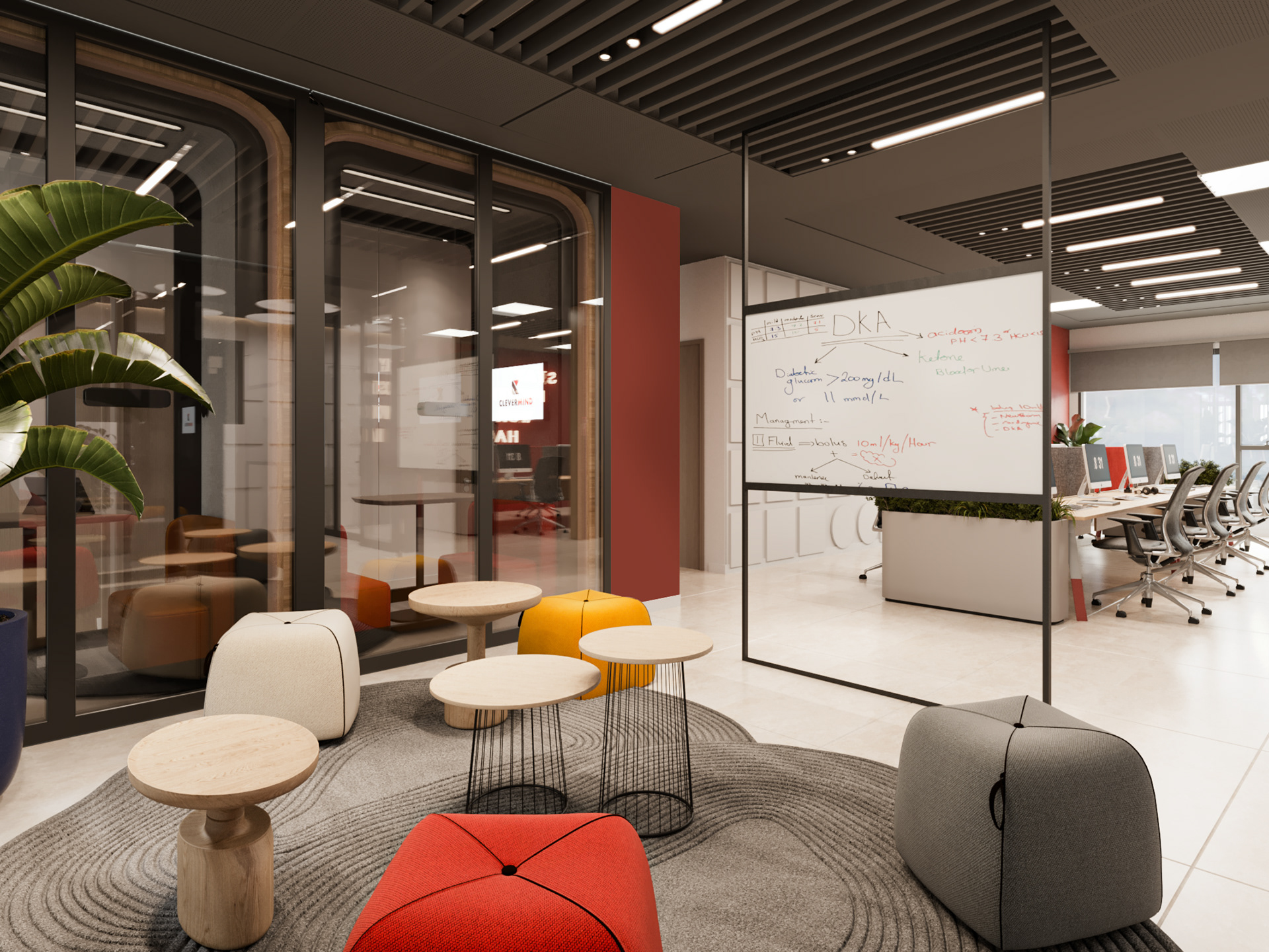 办公空间设计丨突尼斯丨Anamorph agency-7