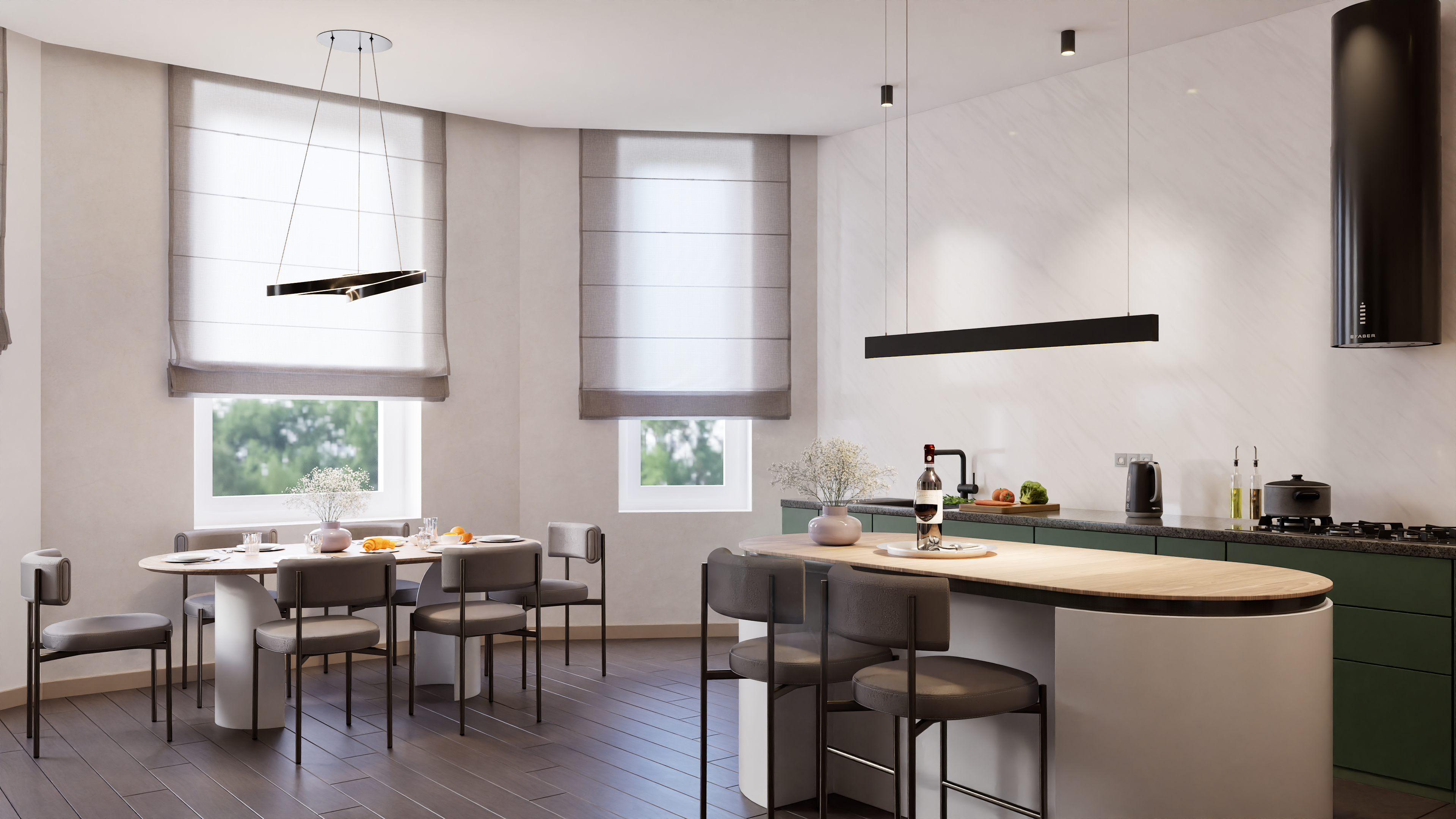 The modern kitchen design-0