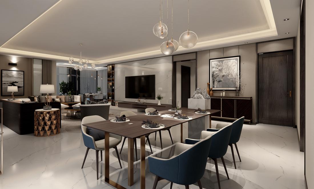 现代轻奢家居设计,温馨舒适与功能性完美融合-3