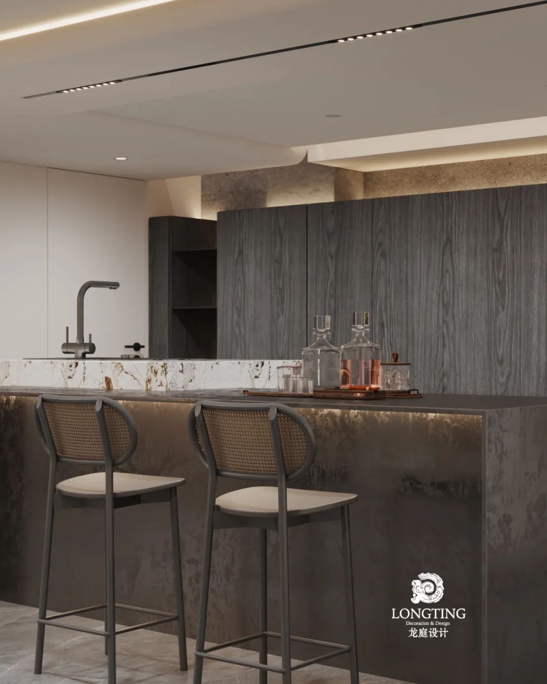 西湖观邸 410 方现代黑白空间设计丨中国湖州-29