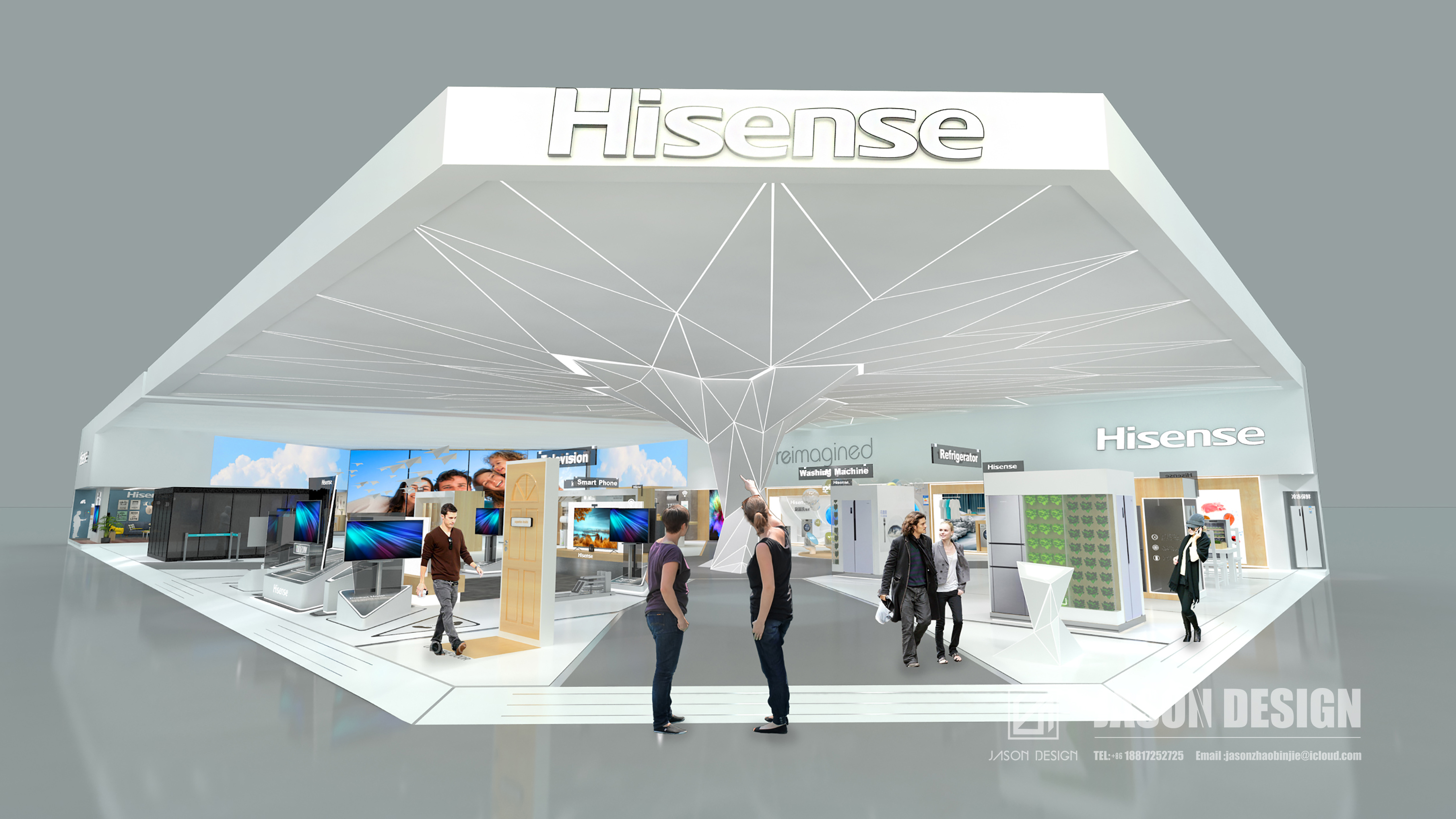 2017 年中国上海 AWE 海信展厅设计丨Jason zhao,YOYO pan-7