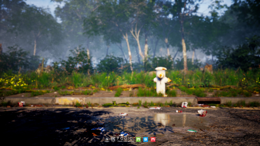 Waste roads and deer场景制作-2