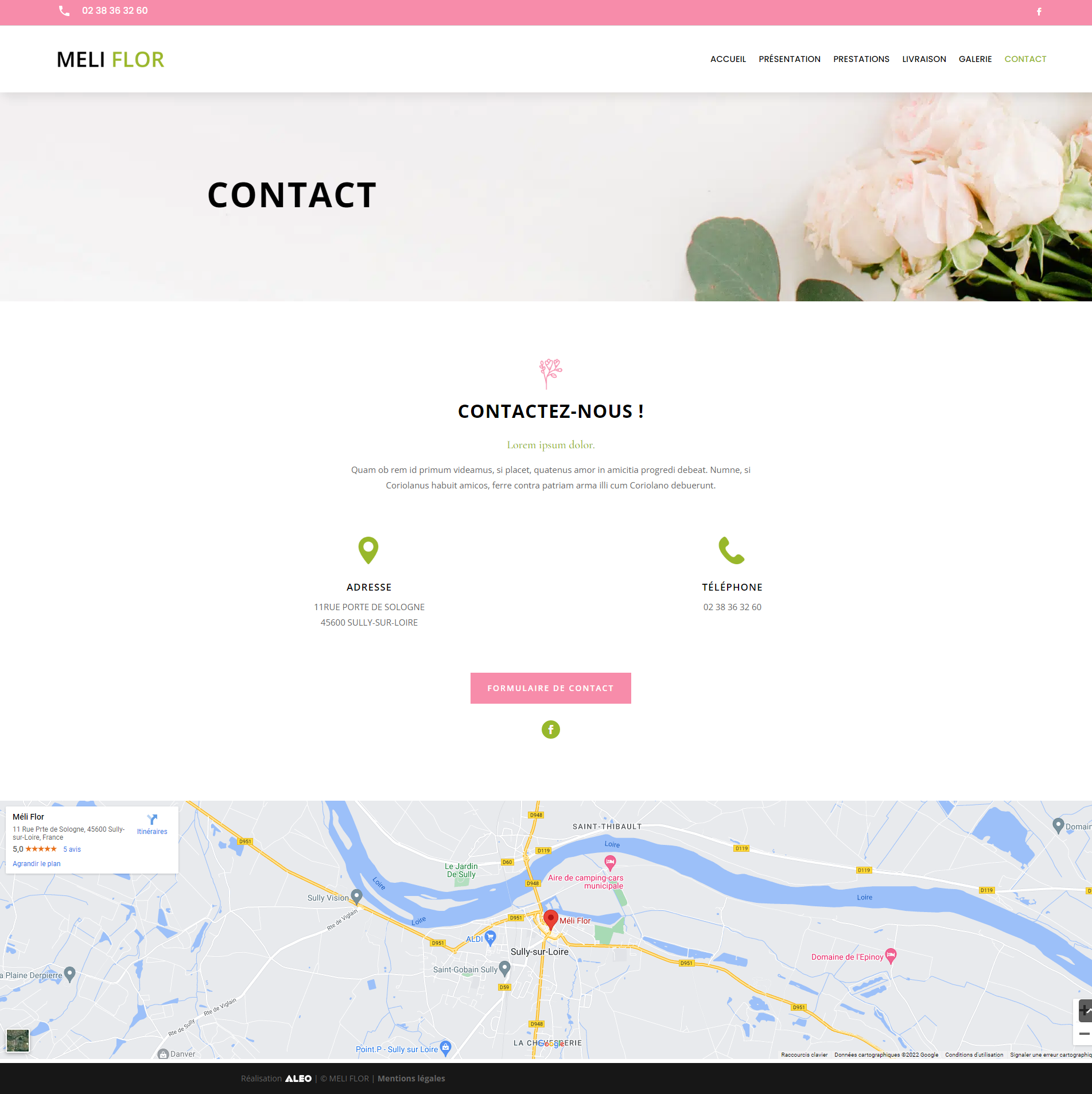 Site vitrine | Fleuriste | WordPress-6