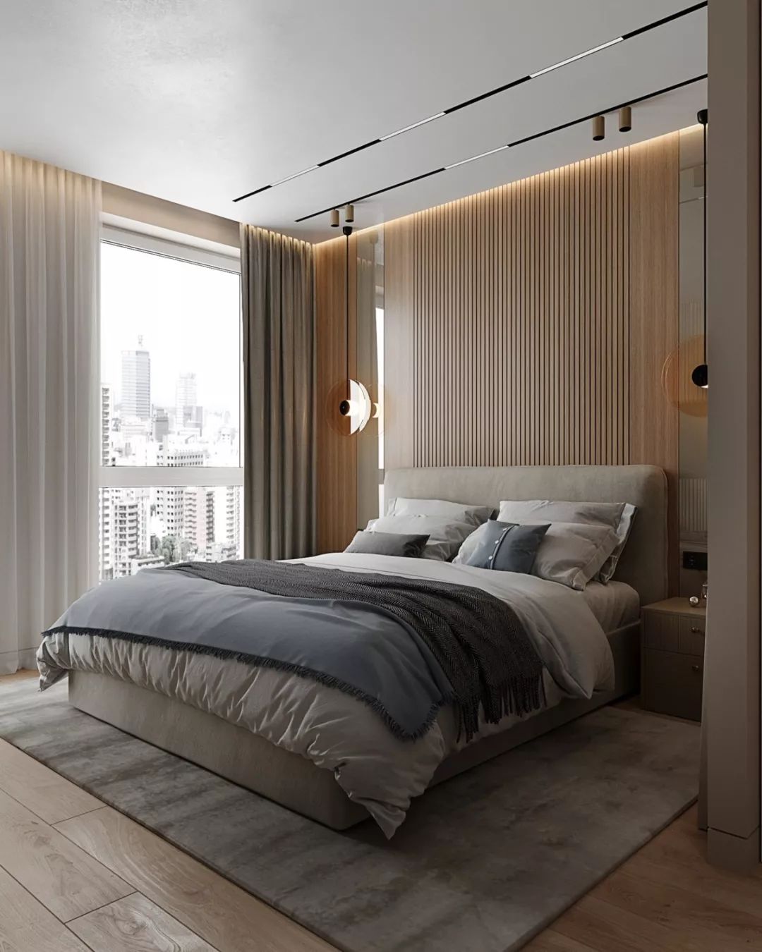 一厅三室，灰色+木色，高级！-32