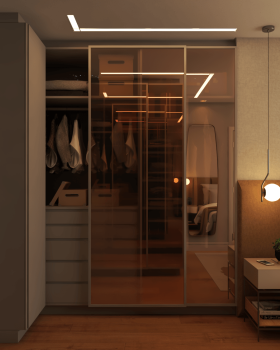 Apt·Glass 套房主卧丨ZEDY ARQUITETURA