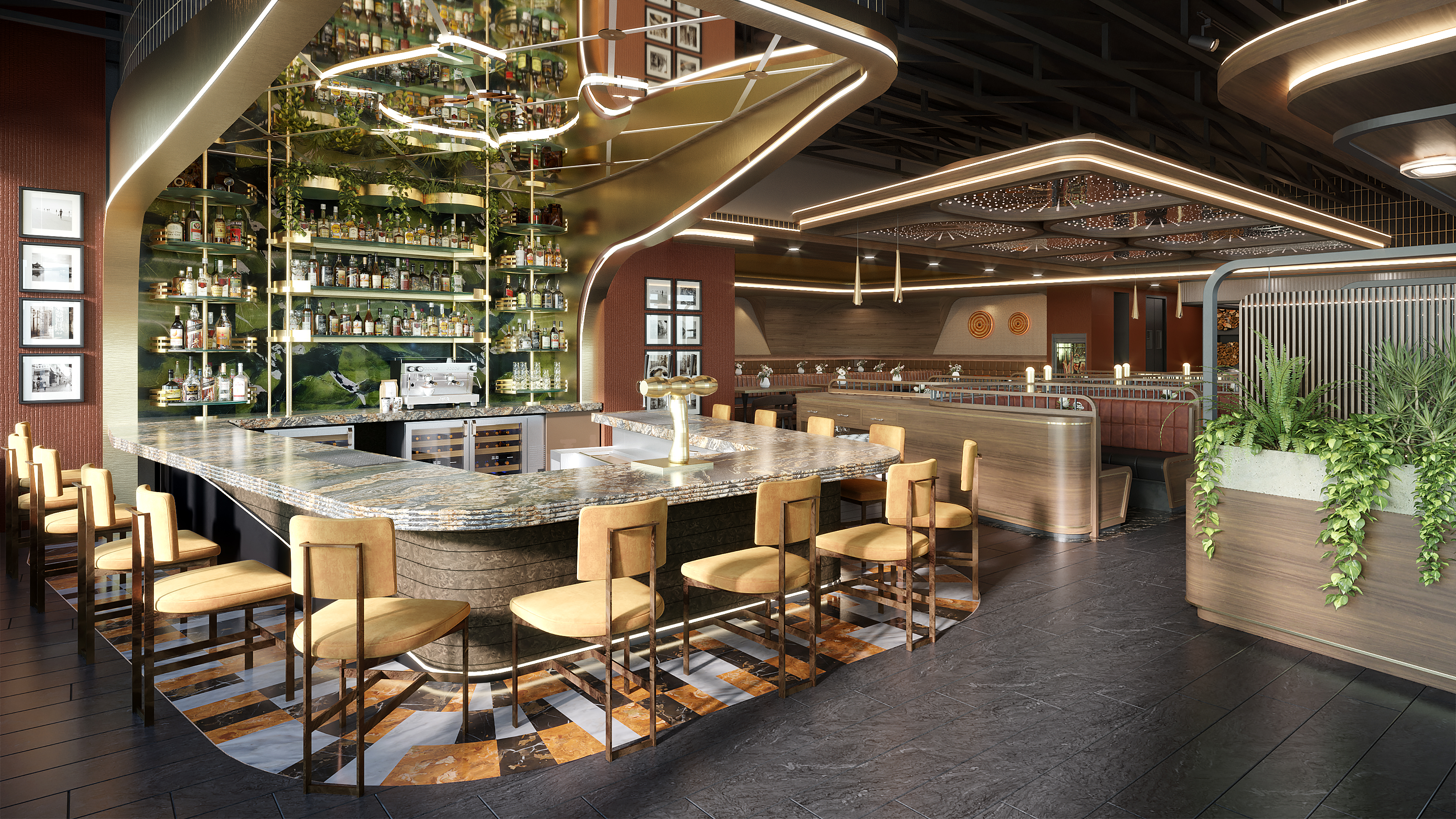 Te·as餐厅3D渲染图丨美国丨MR Rendering-8