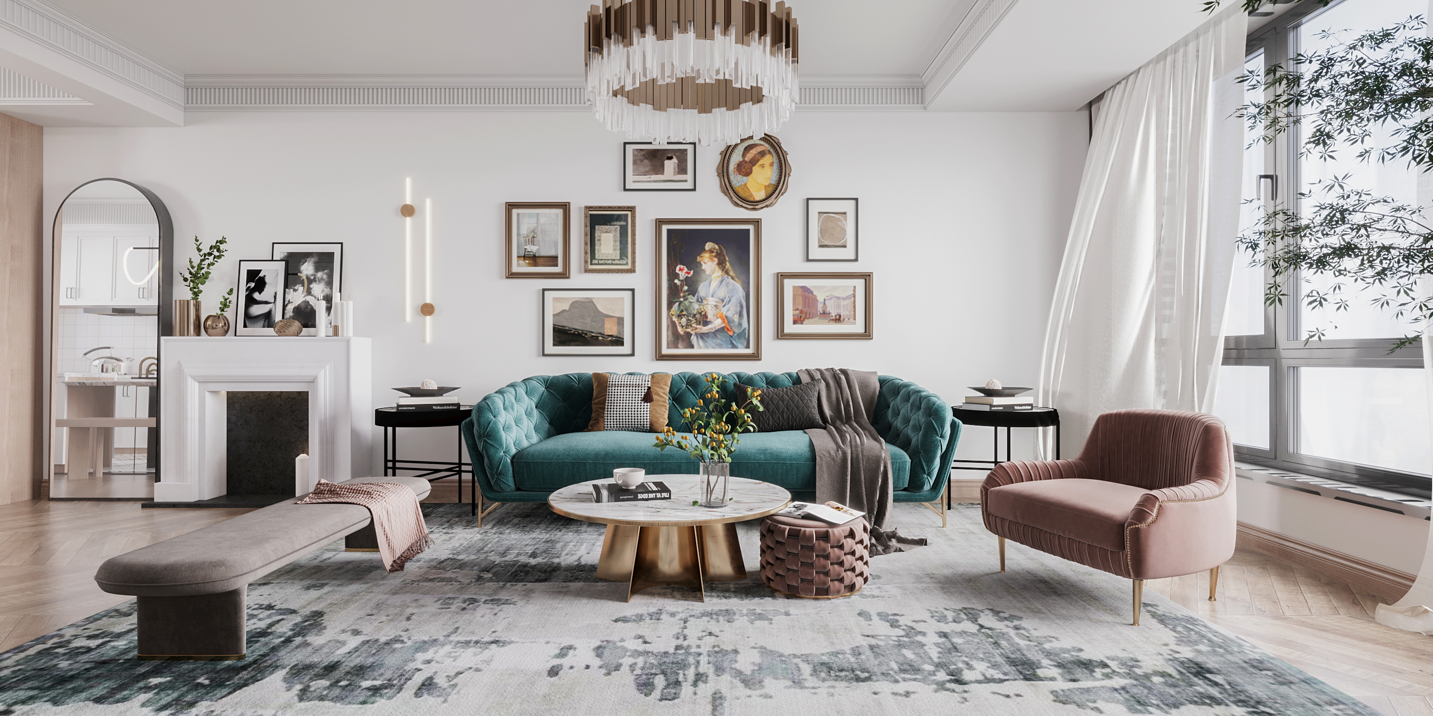 现代轻奢风家居设计，演绎精致生活品味-6