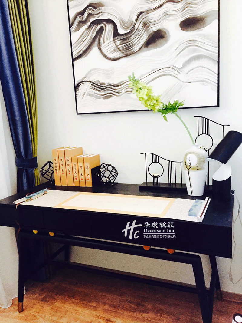 【华成美域设计】兆信-禧悦湾样板间F3-1 75㎡雅致国风-19