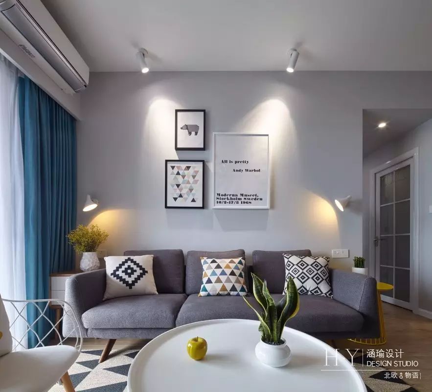 涵瑜设计打造 89㎡北欧清新风,实现空间通透与互动-29