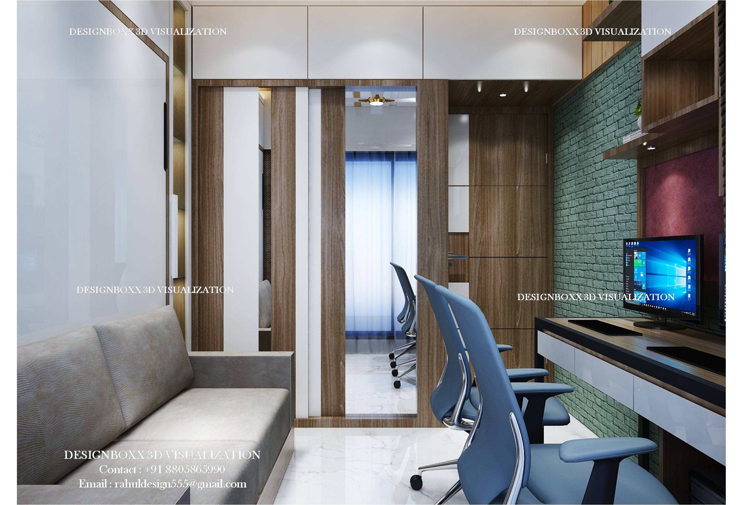 2BHK 公寓室内设计（巴德拉普尔）丨叙利亚德拉-1