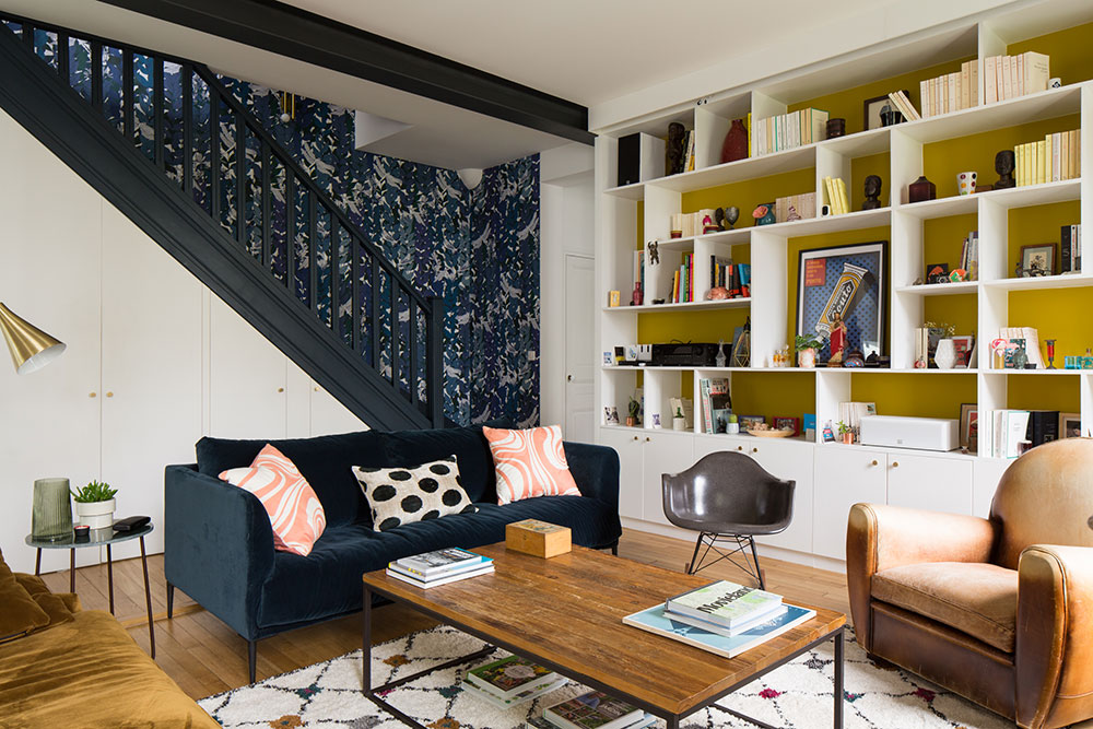 巴黎公寓的彩色风情设计-4