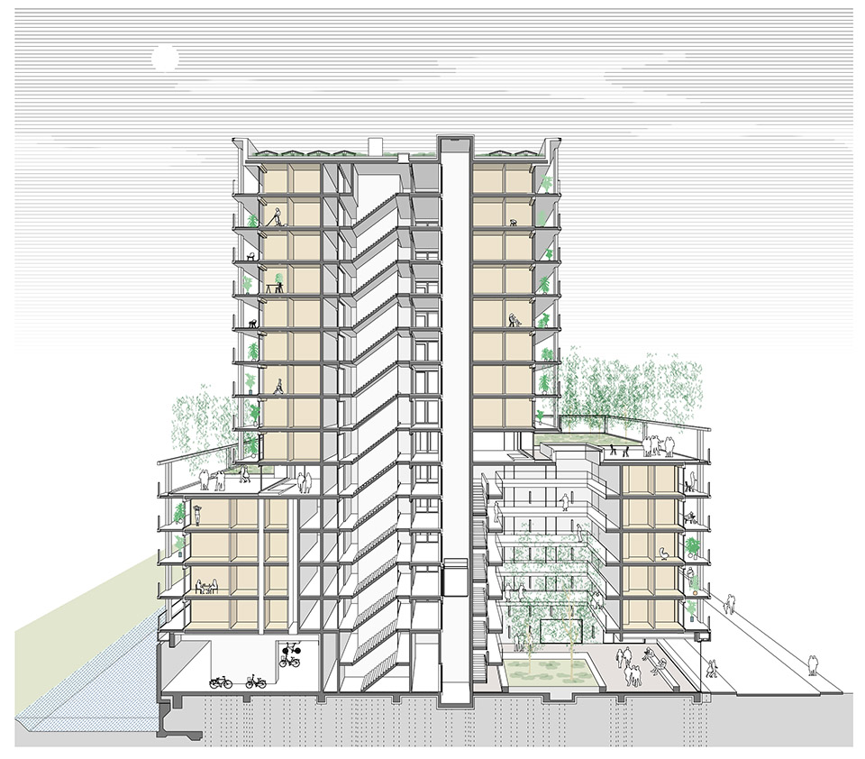 阿姆斯特丹Bajeskwartier区社会住宅丨荷兰阿姆斯特丹丨Atelier Kempe Thill建筑师与规划师事务所-32