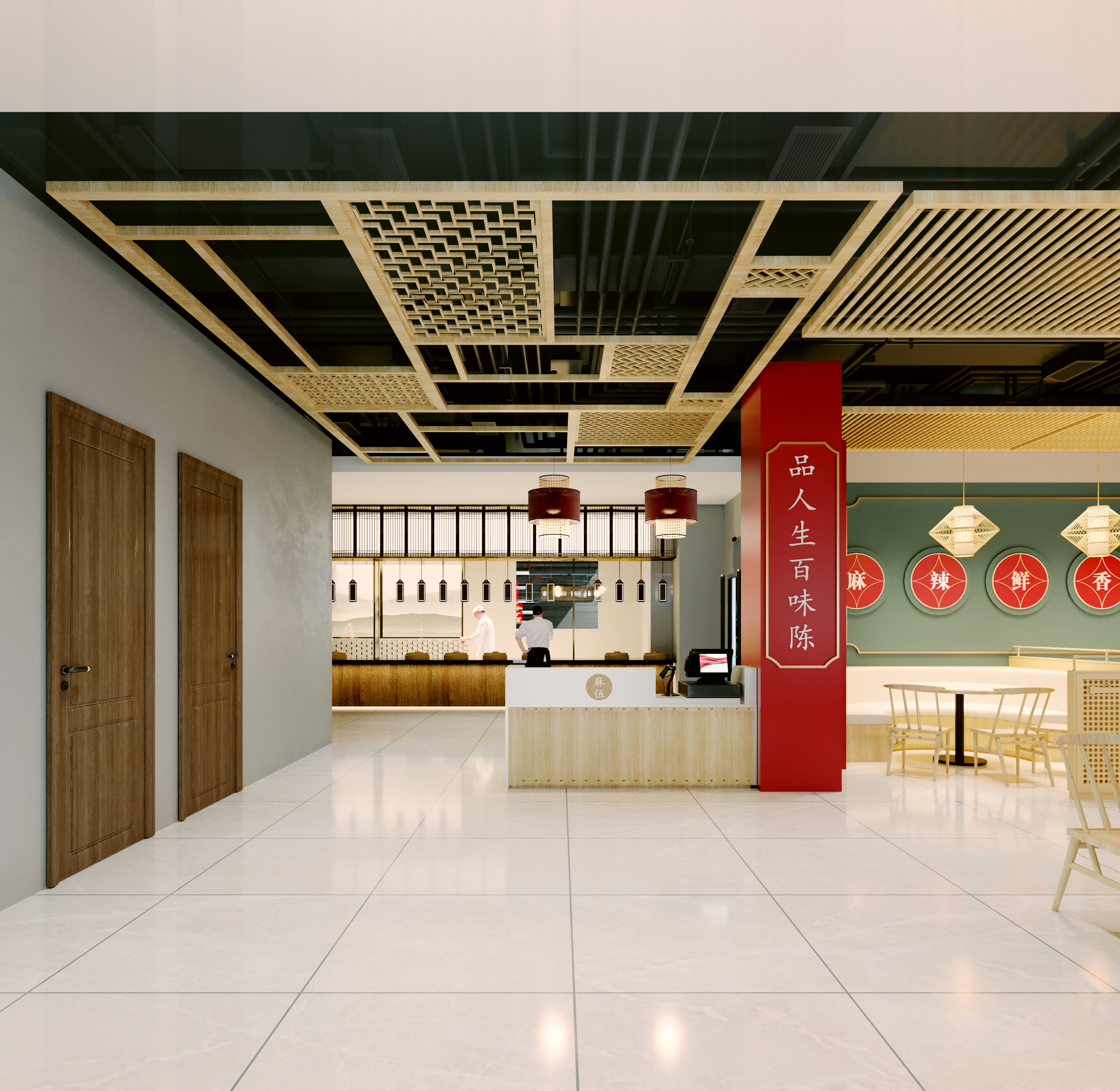 川菜餐厅设计案例-15