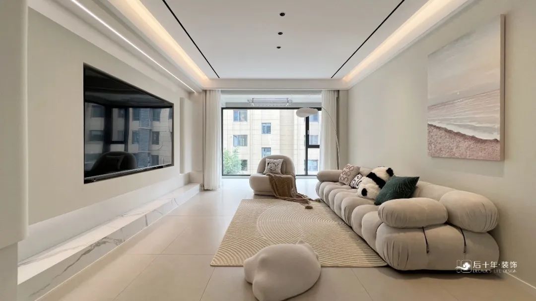 奶油风住宅丨中国盐城丨后十年装饰-7