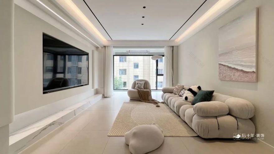 奶油风住宅丨中国盐城丨后十年装饰-7