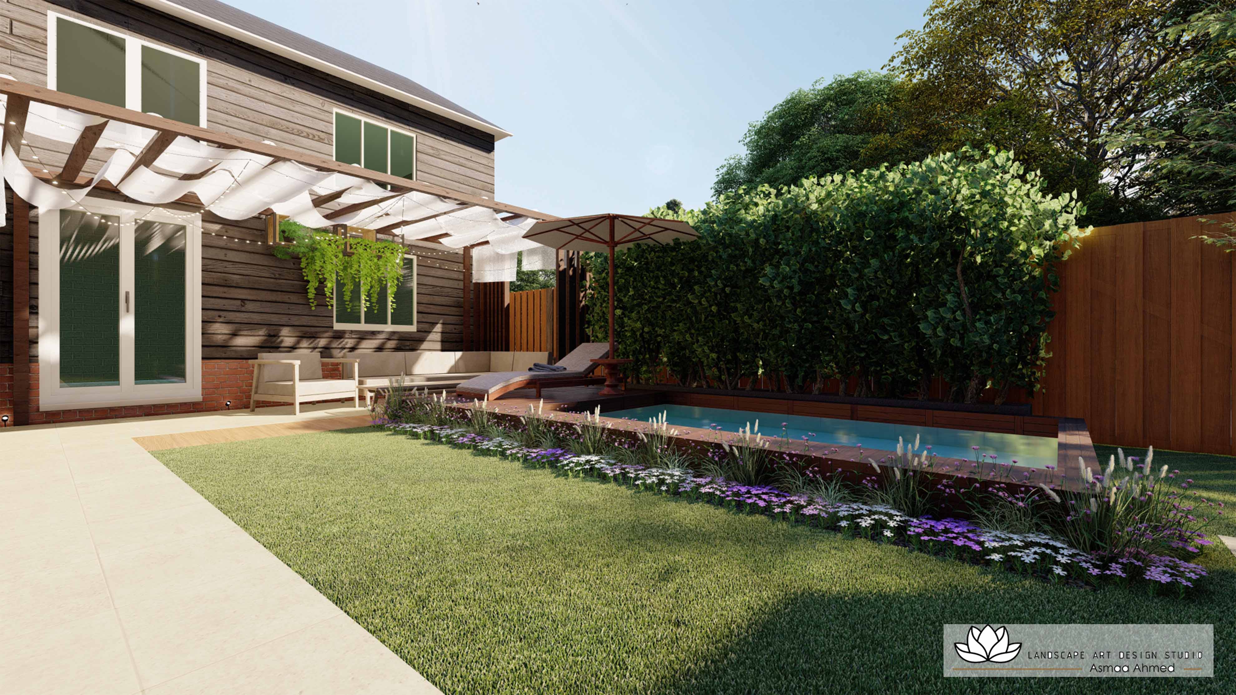 Backyard Landscape Design In Oxford, England-2